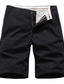 cheap Chino Shorts-Men&#039;s Shorts Chino Shorts Bermuda shorts Pocket Plain Comfort Breathable Outdoor Daily Going out 100% Cotton Fashion Streetwear Black Khaki