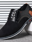 baratos Sapatos Oxford para Homem-Homens Tênis Oxfords Tênis Clássicos Negócio Casual Diário Couro Respirável Preto Azul Verão