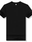 tanie Męskie koszulki casual-Męska koszulka T-shirt Jednolity kolor Okrągły dekolt Odzież uliczna Odzież na co dzień Odzież Bawełniana Klasyka i ponadczasowość