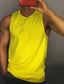 preiswerte Fitness Tank-Tops-Herren Tank Top Shirt Unterhemden Ärmelloses Hemd Glatt Rundhalsausschnitt Sport &amp; Natur Athlässigkeit Ärmellos Bekleidung Modisch Strassenmode Muskel
