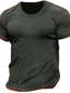 ieftine Tricouri casual pentru bărbați-Bărbați Tricou Tee Top Simplu Stil Nautic Stradă Vacanță Mânecă scurtă Îmbrăcăminte Designer De Bază Contemporan modern