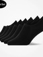 ieftine ciorapi barbatesti-Bărbați 6 perechi Șosete Șosete Gleznă Fără șosete de zăpadă Negru+alb+gri Negru Culoare Simplu În aer liber Zilnic Concediu Mediu Primavara vara Stilat Casual