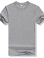 billiga Casual T-shirts för män-herr t-shirt enfärgad rund halsad gata dagligen klädd kläder kläder bomull klassisk &amp; tidlös