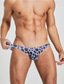 economico Slip, boxer ed intimo Uomo-Per uomo 1 PC Slip Stampa Poliestere Elastene Lavabile Comodo Stampe astratte A vita bassa Nero Blu