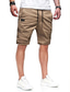 cheap Cargo Shorts-Men&#039;s Cargo Shorts Shorts Solid Color Casual Daily Sports Stylish ArmyGreen Black