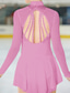cheap Figure Skating Dresses-Figure Skating Dress Women&#039;s Girls&#039; Ice Skating Dress Outfits Light Yellow White Pink Open Back Mesh Spandex High Elasticity Competition Skating Wear Handmade Ice Skating Figure Skating