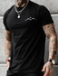 cheap Men&#039;s Plus Size T-shirts-Men&#039;s Plus Size T shirt Tee Big and Tall Graphic Prints Crewneck Print Short Sleeves Streetwear Stylish Casual Tops Outdoor Going out Tops