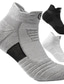 Χαμηλού Κόστους ανδρικές κάλτσες-4 ζεύγη αθλητικές κάλτσες ανδρικές γυναικείες κάλτσες που αναπνέουν ιδρώτα που απομακρύνει άνετη αντιολισθητική προπόνηση γυμναστικής μπάσκετ τρέξιμο ενεργό προπόνηση τζόκινγκ σπορ μονόχρωμο βαμβακερό μαύρο λευκό γκρι