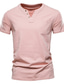 ieftine Tricouri casual pentru bărbați-Bărbați Tricou Tee Top Simplu În V Stradă Vacanță Mânecă scurtă Buzunar frontal Îmbrăcăminte Designer De Bază Contemporan modern