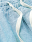 abordables Bermudas estilo casual-Hombre Pantalón corto Pantalones cortos de lino Pantalones cortos de verano Bolsillo Pierna recta Color sólido Comodidad Suave Trabajo Casual Diario Moda Ropa de calle Amarillo Azul Piscina