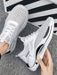 cheap Men&#039;s Sneakers-Men&#039;s Sneakers Sporty Look Sporty Athletic Walking Shoes Elastic Fabric Breathable Black White Gray Summer