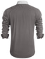 billige Pæne skjorter-skjorte til mænd ensfarvet turndown armygrøn brun grå gade dagligt langærmet tøj med knapper, tøj mode afslappet komfortabelt / strand
