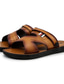 cheap Men&#039;s Sandals-Men&#039;s Sandals Outdoor Slippers Beach Slippers Sporty Sandals Casual Beach Daily PU Breathable Yellow Brown Summer Spring
