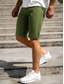 abordables pantalones cortos chinos para hombre-Hombre Pantalón corto Pantalones cortos chinos Bermudas Bolsillo Plano Comodidad Transpirable Exterior Diario Noche 100% Algodón Moda Ropa de calle Azul Piscina Verde Trébol