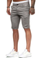 cheap Chino Shorts-Men&#039;s Shorts Chino Shorts Bermuda shorts Pocket Geometry Comfort Breathable Outdoor Daily Going out 100% Cotton Fashion Streetwear Black Khaki