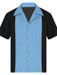 baratos camisas masculinas casuais-Homens Camisa Social Camisa de boliche camisa de botão camisa de verão Camisa casual Branco Vinho Vermelho Azul Royal Azul Manga Curta Bloco de cor Colar de acampamento Rua Diário Imprimir Roupa Moda