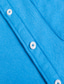 abordables camisas casuales de los hombres-Hombre Camisa Camisa casual Negro Blanco Verde Claro Vino Azul Marino Manga Larga Plano Cuello Americano Exterior Noche Bolsillo Ropa Ropa de calle Elegante Casual
