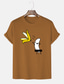 cheap Men&#039;s Graphic T Shirt-Men&#039;s Banana Shirt T Shirt 100% Cotton Short Sleeve Graphic Shirt Wine Heather Gray Black Comfortable Tee Vacation Fashion Designer Clothing