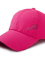 billige Hatte til mænd-Løb hat Herre Dame Kasket til løb Ensfarvet UV Solbeskyttelse Åndbart til Fitness Løb Løbe Sommer Forår Vinter Mørkegrå Sort Hvid