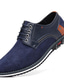 abordables Zapatos Oxford de hombre-Hombre Zapatillas de deporte Oxfords Zapatillas clásicas Negocios Casual Diario Cuero Transpirable Negro Azul Piscina Verano