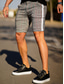 preiswerte Chino Bermuda Shorts-Herren Shorts Kurze Hosen Chino Bermuda Shorts Bermudas Tasche Plaid Komfort Atmungsaktiv Outdoor Täglich Ausgehen Baumwollmischung Modisch Strassenmode Schwarz Grau