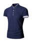 preiswerte klassisches Polo-Herren Poloshirt Golfhemd Outdoor Täglich Ständer Kurze Ärmel Stilvoll Basic Glatt Knopf vorne Sommer Frühling Schwarz Weiß Rosa Rote Blau Grün Poloshirt