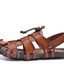 ieftine Sandale Bărbați-Bărbați Sandale Pantofi romani Stiluri de Plajă Zilnic Microfibre Respirabil Negru Galben Maro Vară Toamnă
