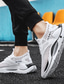 זול סניקרס לגברים-בגדי ריקוד גברים נעלי ספורט מראה ספורטיבי ספורטיבי אתלטי הליכה בד גמיש נושם שחור לבן אפור קיץ