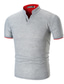 abordables T-shirts décontractés pour hommes-Homme T shirt Tee T-shirt Plein Col V Plein Air Vacances Manches courtes Vêtement Tenue Mode Sport basique