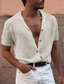 economico maglione cardigan da uomo-camicia da uomo con colletto da campo camicia con colletto cubano grigio abbigliamento a maniche corte per la preparazione della sera