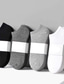 Недорогие мужские носки-5 пар черных и белых серых носков, мужские носки, лето, осень и зима, четыре сезона, однотонные мужские короткие носки без пятки, невидимые низкие носки, впитывающие пот