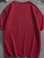 ieftine tricouri pentru bărbați mărimi plus-Bărbați Mărime Plus Mare înalt Tricou Tricouri Tricou grafic Crown &amp; Letter Crewneck Negru Alb Roșu-aprins Mânecă scurtă În aer liber Ieșire Imprimeu Scrisă Îmbrăcăminte Amestec Bumbac Stilat Casual
