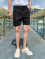 abordables Shorts pour hommes-Homme Short Short Chino Bermuda Poche Plein Confort Respirable Extérieur du quotidien Sortie 100% Coton Mode Décontractées Noir Blanche