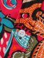 halpa Havaiji-paidat-Miesten Paita Pukupaita Havaiji paita Rento paita Kirjain Geometria Sänkyjen avaus Keltainen Sininen Fuksia Painettu Pluskoko Katu Kausaliteetti Lyhythihainen Painettu Vaatetus Puuvilla Muoti