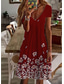 cheap T shirt Dresses-Women&#039;s Mini Dress Mini Dress Petite Dress T Shirt Dress Tee Dress Sundress A Line Dress Cute Outdoor Vacation Birthday Regular Fit Floral Short Sleeve V Neck Black White Pink Wine Summer