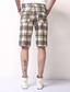 voordelige Shorts voor heren-Voor heren Korte broek Chino Short korte broek Zak Raster Comfort Ademend Buiten Dagelijks Uitgaan 100% katoen Modieus Streetwear Geel Blozend Roze