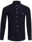 cheap Men&#039;s Casual Shirts-Men&#039;s Shirt Casual Shirt Black White Light Green Wine Navy Blue Long Sleeve Plain Button Down Collar Outdoor Going out Pocket Clothing Apparel Streetwear Stylish Casual