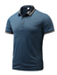 cheap Classic Polo-Men&#039;s Polo Polo Shirt Outdoor Daily Lapel Short Sleeves Stylish Basic Plain Button Front Summer Spring Black Blue Green Polo