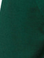رخيصةأون لعبة البولو الكلاسيكية-رجالي قميص بولو قميص الجولف عمل فضفاض مرتفعة ياقة بولو مضلعة كم قصير موضة أساسي 平织 أزرار الصيف عادي أخضر داكن قميص بولو