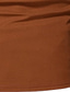 お買い得  3Dジッパーポロ-男性用 ポロシャツ ジップポロ カジュアル 日常 クォータージップ 半袖 ファッション ベーシック 平織り ジッパー 夏 レギュラー イエロー ピンク ブラウン ポロシャツ