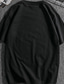ieftine tricouri pentru bărbați mărimi plus-Bărbați Mărime Plus Mare înalt Tricou Tricouri Tricou grafic Crown &amp; Letter Crewneck Negru Alb Roșu-aprins Mânecă scurtă În aer liber Ieșire Imprimeu Scrisă Îmbrăcăminte Amestec Bumbac Stilat Casual