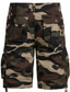 billige Cargoshorts-Herre Shorts med lommer Shorts Bermuda shorts Lomme Camouflage Komfort Åndbart udendørs Daglig I-byen-tøj Afslappet Stor og høj Hvid Grøn