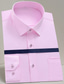 preiswerte Formelle Hemden-Herren Oberhemd Knopfhemd Kragenhemd Bügelfreies Hemd Schwarz Weiß Rosa Langarm Glatt Umlegekragen Frühling Herbst Hochzeit Arbeit Bekleidung