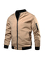 cheap Men&#039;s Jackets &amp; Coats-Men&#039;s Bomber Jacket Transition Jacket Sports Outdoor Windproof Classic Style All Seasons Solid Color Classic &amp; Timeless Crewneck Regular Black Red Green khaki Dark Blue Jacket