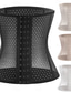billige Korsetter-kvinner plus size shapewear midje trener kroppsformer ren farge sport enkelt uformelt hjem daglig gå ut polyester pustende sommer vår hjemmeantrekk