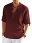 Χαμηλού Κόστους ανδρικά λινά πουκάμισα-ανδρικό πουκάμισο 100% βαμβακερό, χωρίς εκτύπωση, με μακριά μανίκια, στην κορυφή των επιχειρήσεων, κομψό καθημερινά