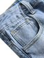 economico Pantaloncini casual-Per uomo Jeans Pantaloncini di jeans Tasche Strappato Liscio Comfort Traspirante Giornaliero Per uscire Di tendenza Informale Nero Blu