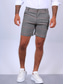 billige chinoshorts til mænd-Herre Shorts Chino shorts Bermuda shorts Lomme Ternet Komfort Åndbart Forretning Daglig Bomuldsblanding Mode Afslappet Sort Grå
