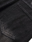 お買い得  カジュアルショートパンツ-男性用 ジーンズ デニムショートパンツ ジャンショーツ ポケット 引き裂かれました 平織り 履き心地よい 高通気性 日常 お出かけ ファッション カジュアル ブラック ブルー
