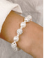 cheap Bracelets &amp; Bangles-Women&#039;s Bead Bracelet Classic Fashion Fashion Personalized Elegant Holiday Alloy Bracelet Jewelry White For Party Evening Holiday Date Beach Festival